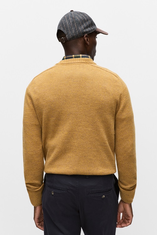 Bondelid Knaus wool crewneck stickade tröjor herr – bild 2