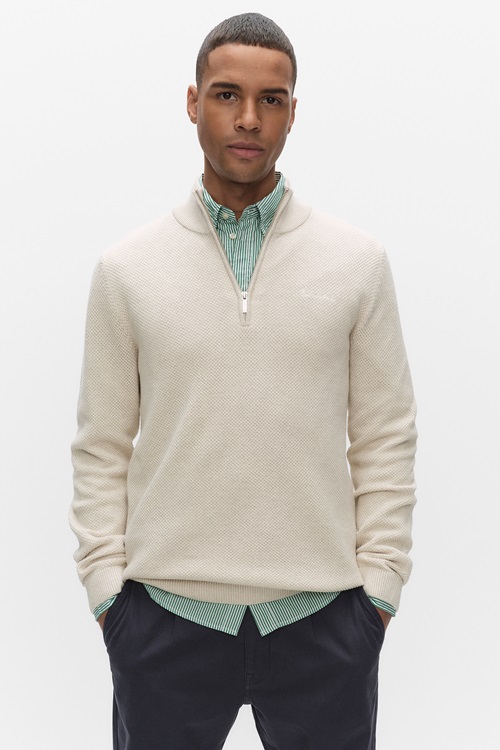 Bondelid Kurt Half Zip Stickade Tröjor Herr S MQ Marqet 1
