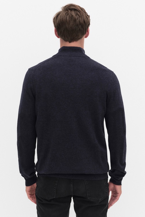 Lyle & Scott Lambswool zip jumper stickade tröjor herr – bild 2