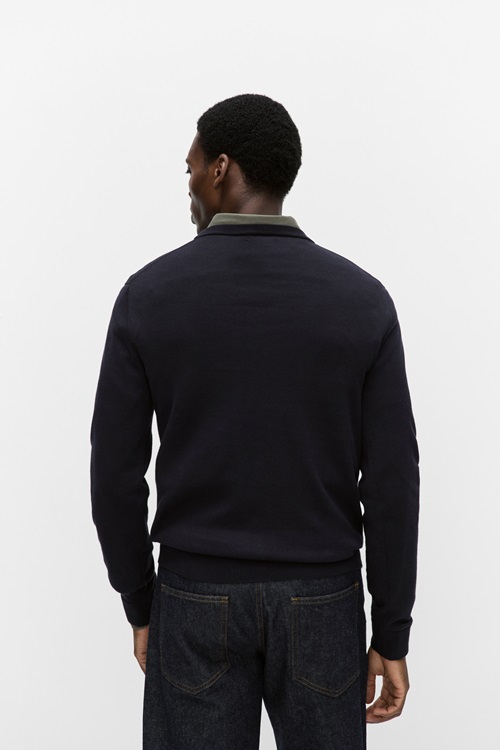 Bläck Menton knitted sweater stickade tröjor herr – bild 2
