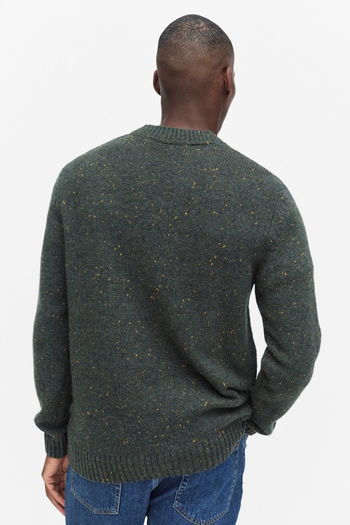 Dobber Tim neps crew neck Tröjor > Stickade tröjor DARK BLUE Herr S 2