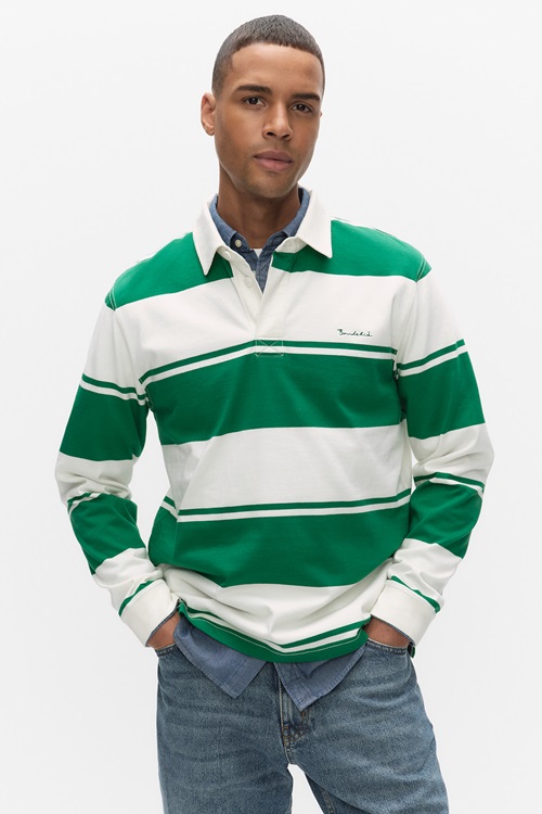 Bondelid Parker Rugger Sweatshirts & Hoodies Green Stripe Herr S MQ Marqet 2