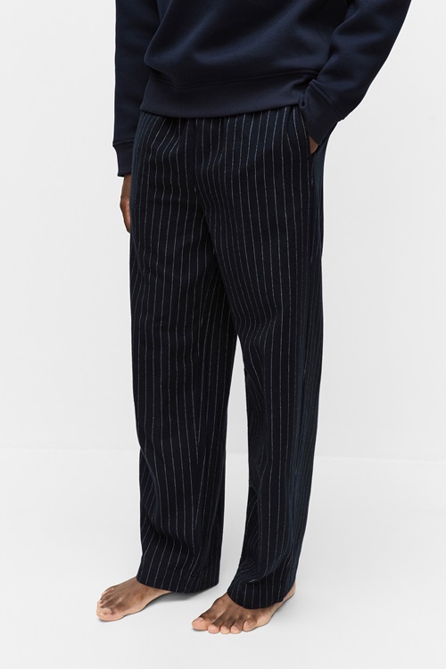 NAVY PINSTRIPE